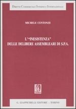 L'«inesistenza» delle delibere assemblari di S.p.A
