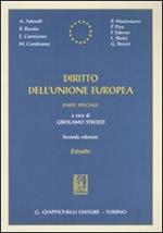 Diritto dell'Unione Europea. Parte speciale
