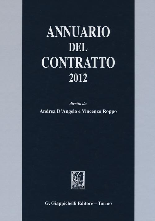 Annuario del contratto 2012 - copertina