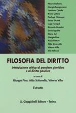 Filosofia del diritto. Introduzione critica al pensiero giuridico e al diritto positivo. Estratto