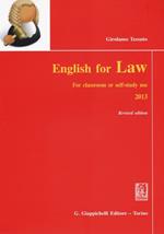 English for law. For classroom or self-study use 2013