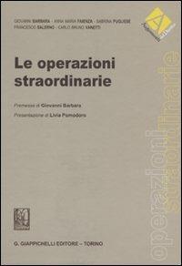 Operazioni straordinarie - copertina