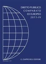 Diritto pubblico comparato ed europeo 2011. Vol. 4