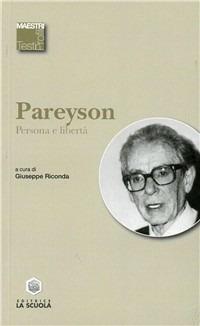 Persona e libertà - Luigi Pareyson - copertina