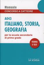 Italiano storia geografia A043