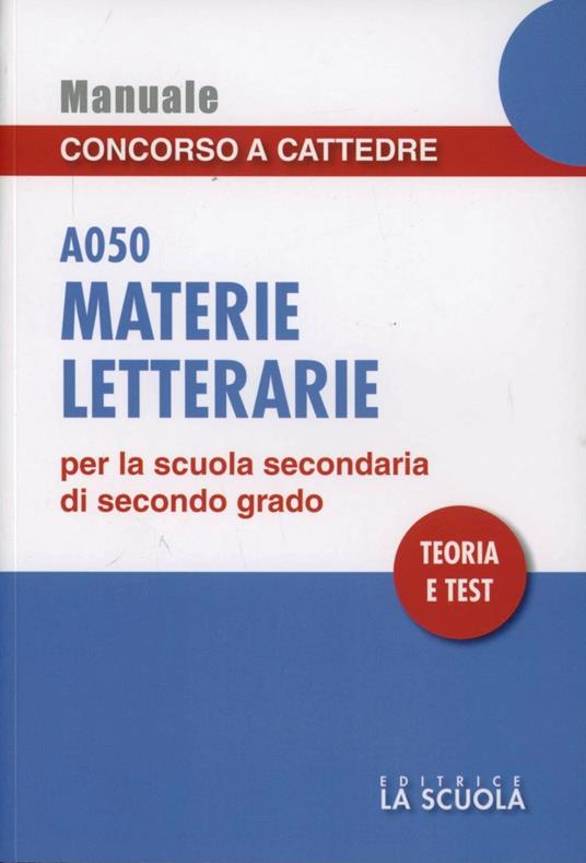 Materie letterarie A050. Manuale concorso a cattedre - copertina