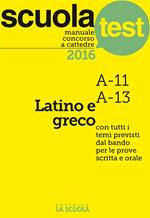 Manuale concorso a cattedre 2016. Latino e greco A-11, A-13