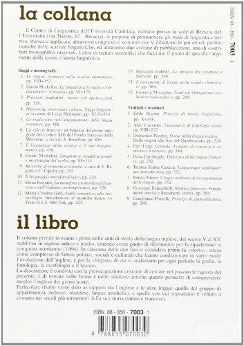 Storia della lingua inglese. Dalle origini alla fine del Quattrocento. Vol. 1 - Domenico Pezzini - 2