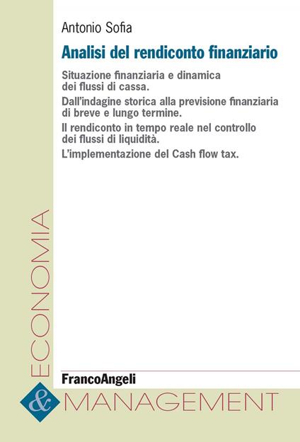 Analisi del rendiconto finanziario - Antonio Sofia - ebook