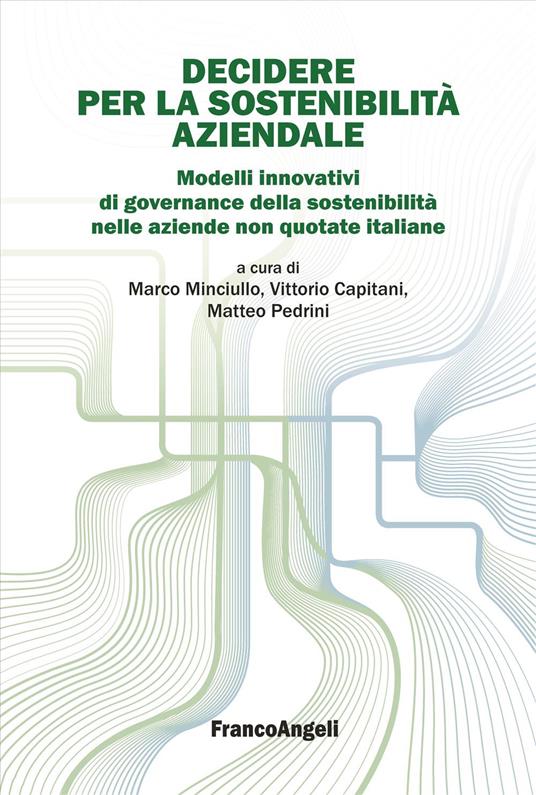 Decidere per la sostenibilità aziendale. Modelli innovativi di governance della sostenibilità nelle aziende non quotate italiane - copertina
