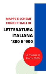 Mappe concettuali. Letteratura italiana '800 e '900