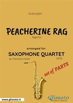 Peacherine rag. Ragtime. Saxophone quartet set of parts. Parti