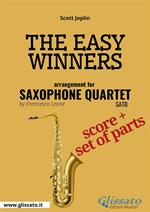 The easy winners. Saxophone quartet. Score & parts. Partitura e parti
