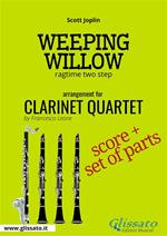 Weeping willow. Ragtime two step. Clarinet quartet. Score & parts. Partitura e parti