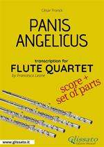 Panis Angelicus. Flute quartet. Score & parts. Partitura e parti