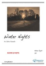 Winter nights. For guitar trio/ensemble. Spartito