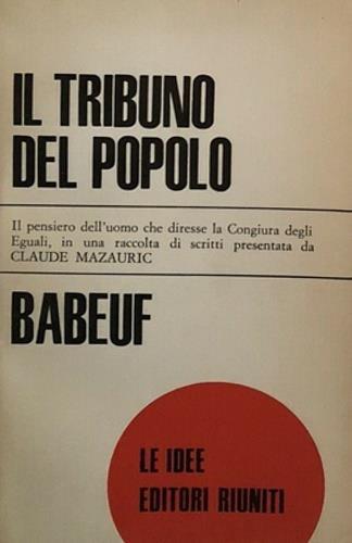 Il tribuno del popolo - François-Noël Babeuf - copertina