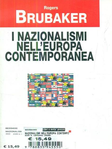 I nazionalismi nell'Europa contemporanea - Rogers Brubaker - copertina