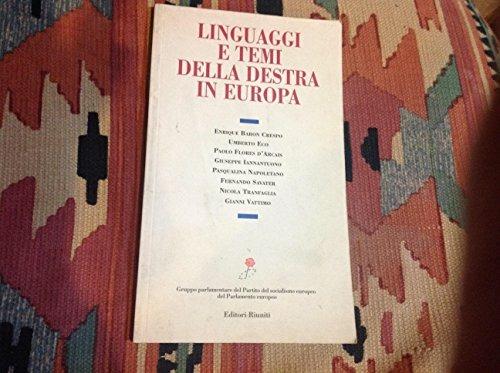 Linguaggi e temi della destra in Europa - copertina