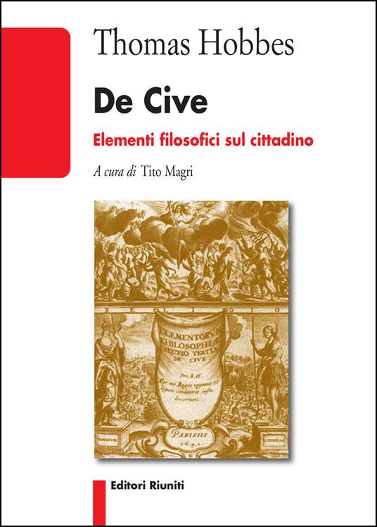 De cive. Elementi filosofici sul cittadino - Thomas Hobbes - copertina