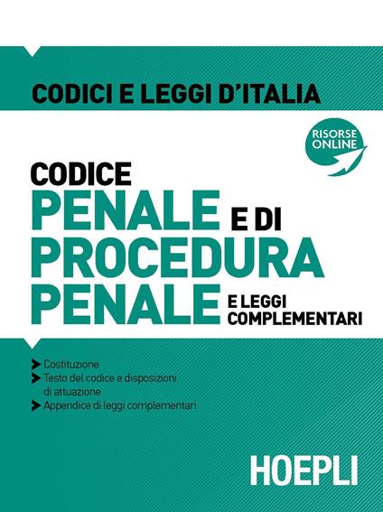 Codice penale e di procedura penale e leggi complementari 2022 - copertina