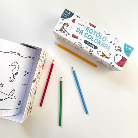 Il mare. Rotolo da colorare. Con 4 matite colorate - Joana Jesus - 5