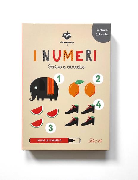 Imparo i numeri. Scrivo e cancello. Ediz. a colori. Con pennarello cancellabile. Con 40 Carte - Joana Jesus - 2