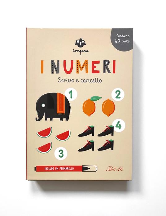 Imparo i numeri. Scrivo e cancello. Ediz. a colori. Con pennarello cancellabile. Con 40 Carte - Joana Jesus - 2