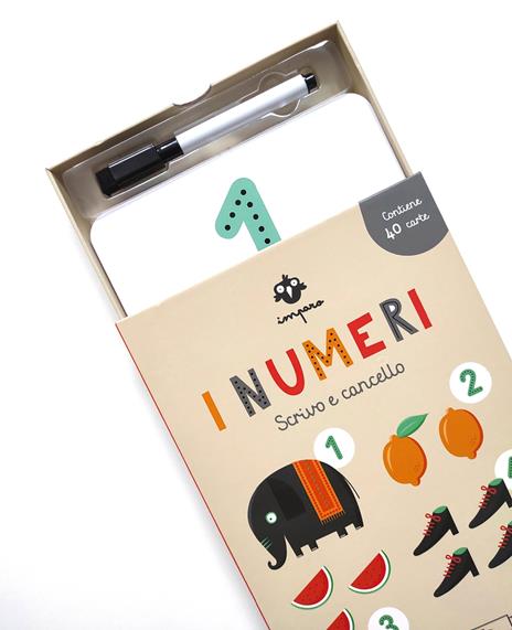 Imparo i numeri. Scrivo e cancello. Ediz. a colori. Con pennarello cancellabile. Con 40 Carte - Joana Jesus - 3