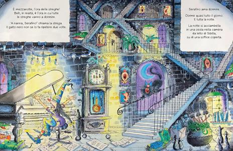 L'ora (di dormire) delle streghe. La strega Sibilla e il gatto Serafino. Ediz. a colori - Valerie Thomas - 2