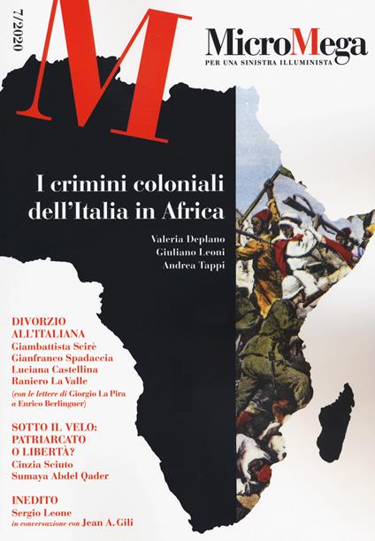 Micromega (2020). Vol. 7: I crimini coloniali dell'Italia in Africa - copertina