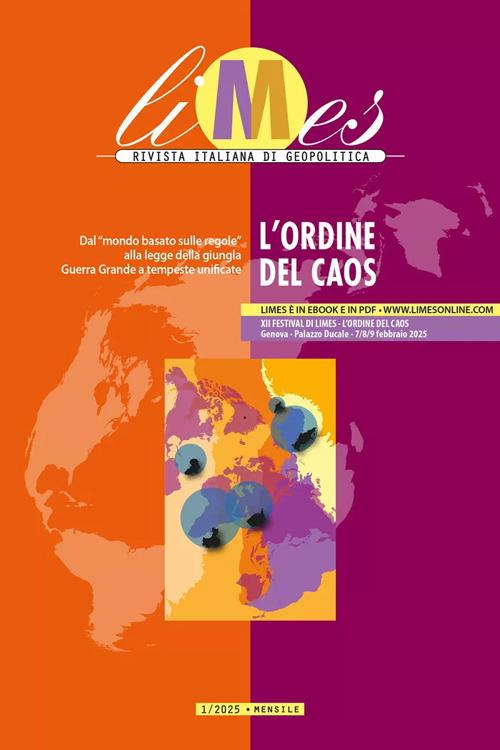 Limes. Rivista italiana di geopolitica (2025). Vol. 1: L' ordine del caos - copertina
