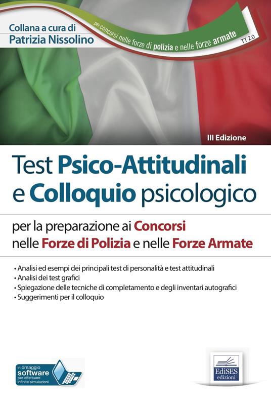 TT2. Test psico-attitudinali e colloquio psicologico. Concorsi nelle Forze di Polizia e nelle Forze Armate. Con software di simulazione - copertina