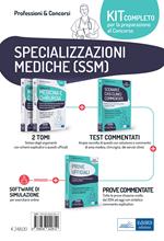 Kit completo per le specializzazioni mediche SSM. Volumi per la preparazione ai test di accesso alle scuole di specializzazione medica. Con software di simulazione