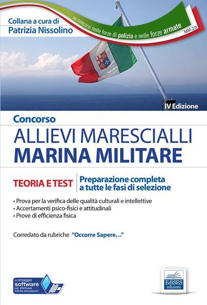 Concorso allievi marescialli Marina Militare. Teoria e test. Preparazione completa a tutte le fasi di selezione. Con espansione online - copertina