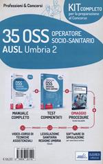 Kit concorso 35 OSS AUSL Umbria 2. Manuali di teoria e test commentati per tutte le prove. Con e-book. Con software di simulazione. Con videocorso