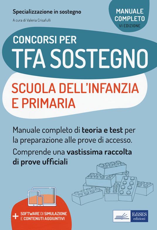 Concorsi TFA Sostegno didattico nelle scuole Infanzia e Primaria. Manuale di preparazione per l'ammissione al sostegno didattico nelle scuole Infanzia e Primaria - copertina