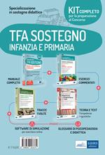 Kit completo per la preparazione al concorso: Specializzazione in sostegno didattico-Competenze linguistiche e comprensione del testo. Teoria ed esercizi commentati per tutti i concorsi-EdiTEST. Tracce svolte per la prova scritta di sostegno didattico-TFA scuola infanzia e primaria. Con software di simulazione