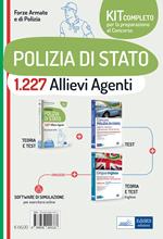 Kit concorso 1.227 allievi agenti Polizia di Stato. Con software di simulazione