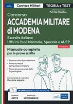Concorso Accademia militare di Modena. Ufficiali Esercito italiano. Teoria e test per le prove scritte