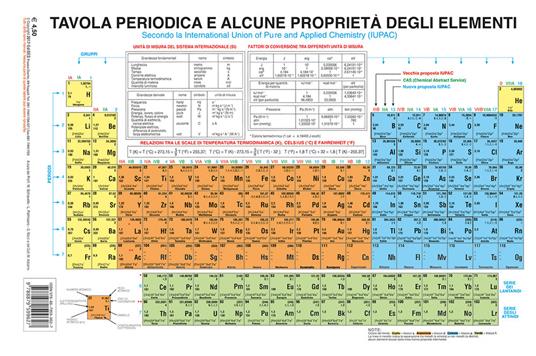 Tavola periodica e alcune proprietà degli elementi. Secondo la International Union of Pure and Applied Chemistry (IUPAC) - copertina