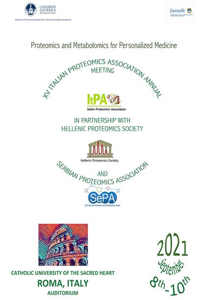 Proteomics and metabolomics for personalized medicine. XV International Italian proteomics association annual meeting - copertina