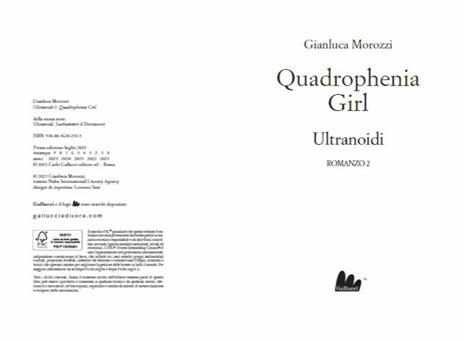 Quadrophenia girl. Ultranoidi - Gianluca Morozzi - 2