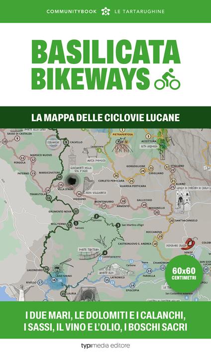 Basilicata Bikeways. La mappa delle ciclovie lucane - copertina