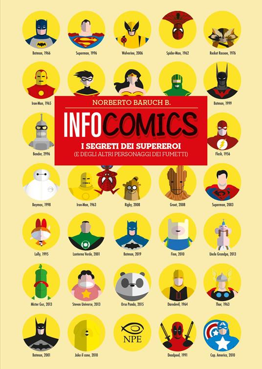 Infocomics. I segreti dei supereroi (e degli altri personaggi dei fumetti). Ediz. a colori - Norberto Baruch B. - copertina