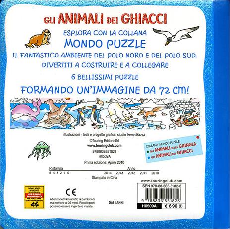 Gli animali dei ghiacci. Libro puzzle. Ediz. illustrata - Irene Mazza - 2