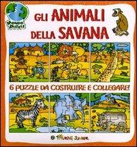 Gli animali della savana. Libro puzzle - Irene Mazza - copertina