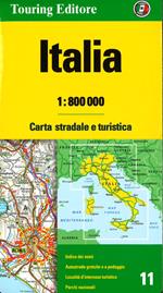 Italia 1:800.000. Carta stradale e turistica. Ediz. multilingue
