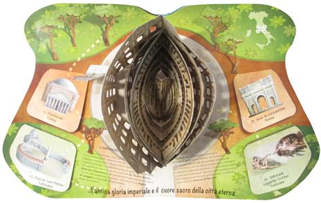 Meraviglie d'Italia. Libro pop-up - Dario Cestaro,Paola Zoffoli - 4
