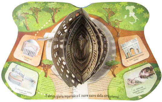 Meraviglie d'Italia. Libro pop-up - Dario Cestaro,Paola Zoffoli - 4